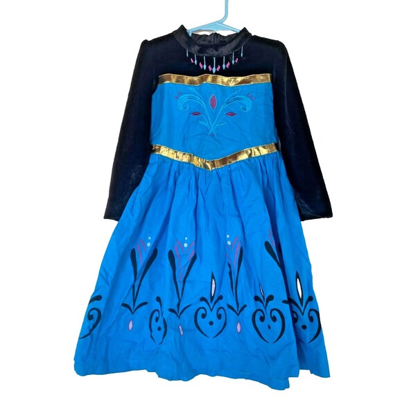 DISNEY FROZEN ANNA HALLOWEEN DRESS COSTUME PLAY GIRLS -Sz SMALL 4/5 TODDLER 110 - Picture 3 of 11